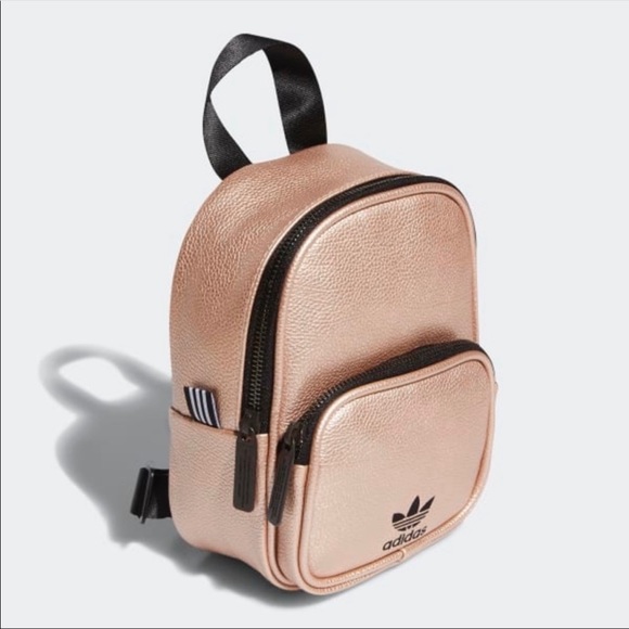 Adidas Rose Gold/Black Mini Backpack NWT - Picture 3 of 7